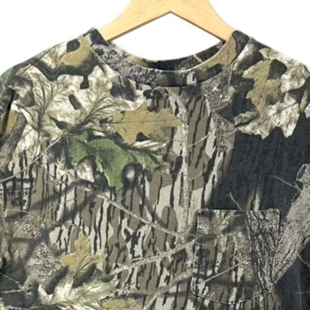 VTG Mossy Oak Long Sleeve Shirt Mens L Break Up Camo USA Outdoor Grunge Gorpcore